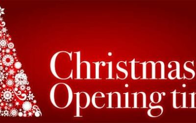 Christmas Opening Times