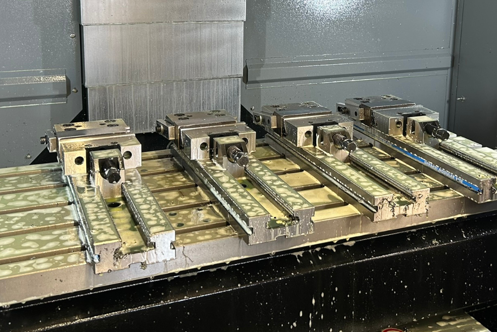 Inside the Hurco Milling Machine at Grenville Engineering 