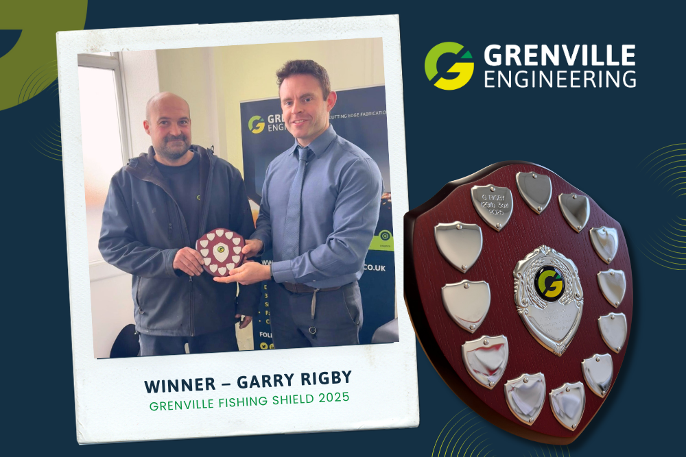 Grenville Engineering Fishing Shield awarded to the winner at the company’s annual fishing event.