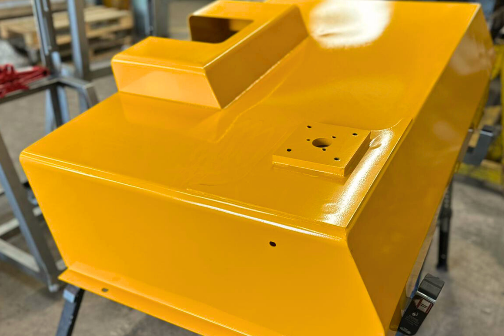 steel fabricated components used in earth moving equipment manufacturing