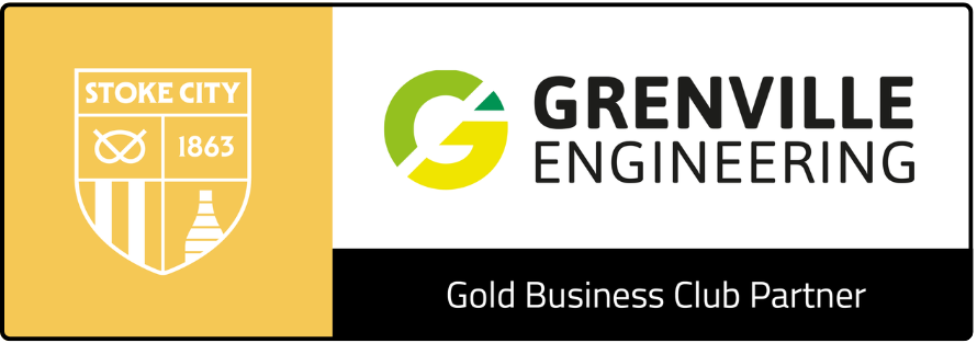 Stoke City Football Club Business Club Gold Partner logo representing Grenville Engineering’s partnership with one of our local clubs.