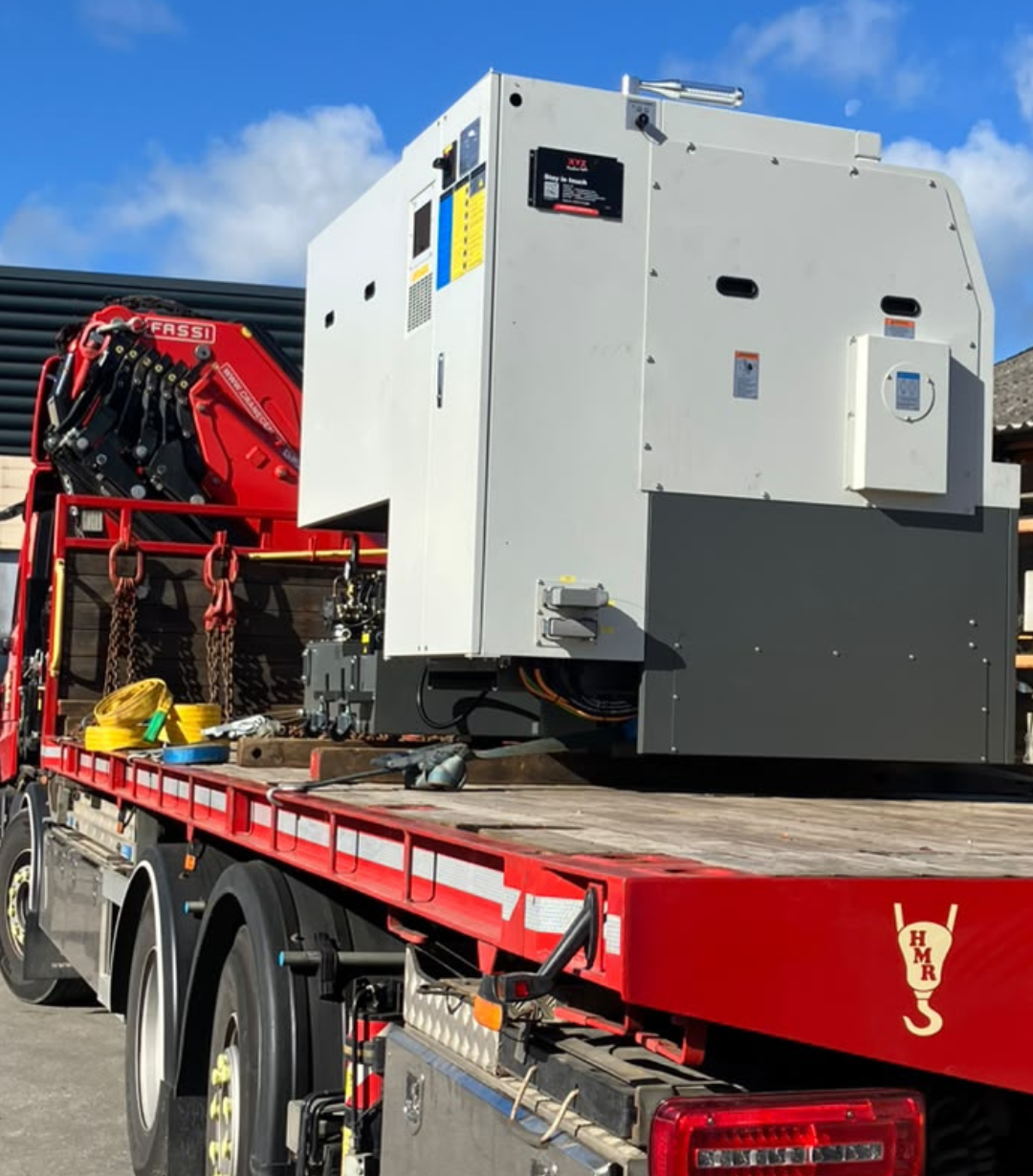 XYZ CT 65 HD CNC lathe arriving at Grenville Engineering in Stoke-on-Trent