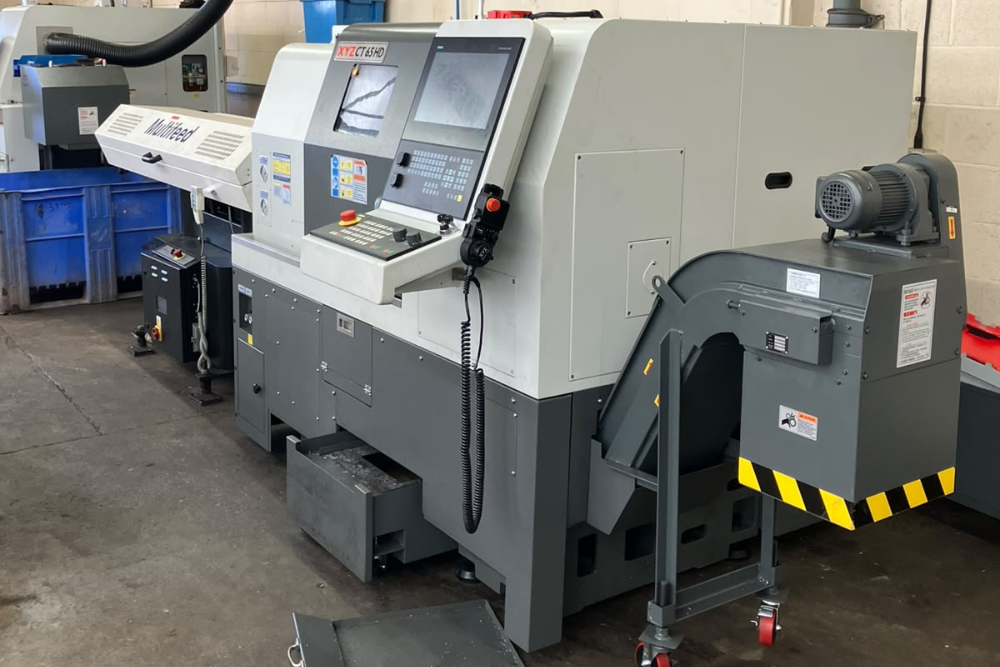 Installation of the XYZ CT 65 HD CNC lathe at Grenville Engineering
